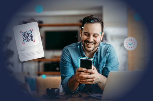 How to Improve the Ecommerce Customer Experience with Passwordless Authentication - 1519639223 Customer experience in E commerce in text image 612x404 2 A happy customer using easy passwordless authentication steps to buy online